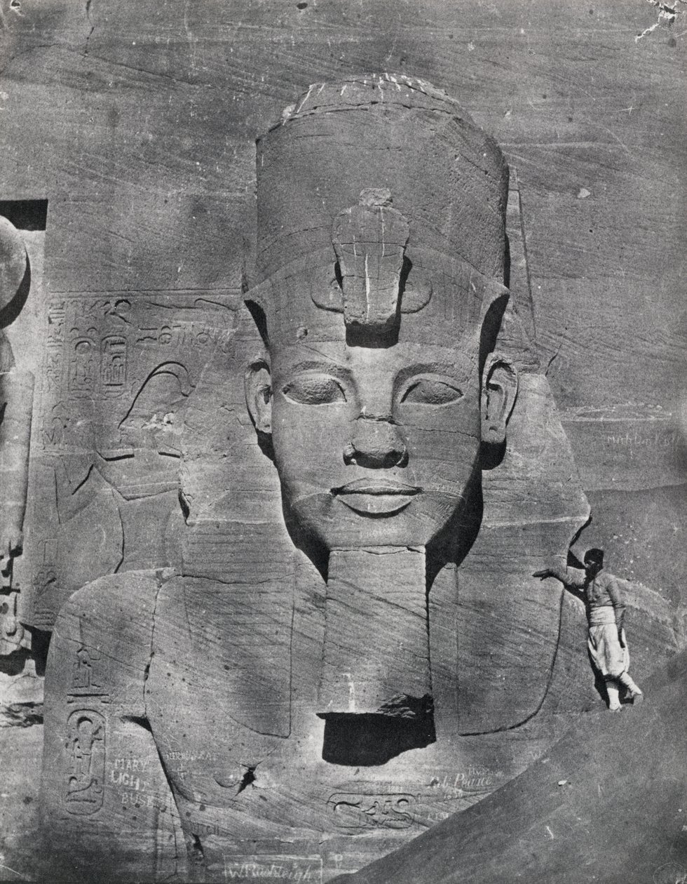 Statue colossale de Ramsès II à Abou Simbel, 1850 - Maxime Du Camp