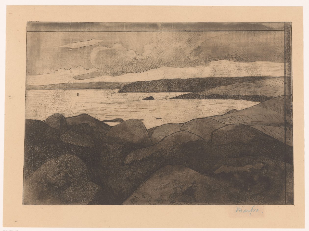 Côte bretonne - Maxime Camille Louis Maufra (attributed to)