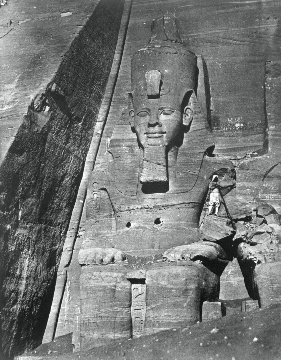 Statue colossale, Égypte, 1852 - Maxime Du Camp