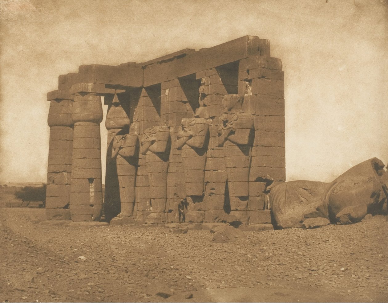 Colosses du Ramesséum, 1850 - Maxime Du Camp