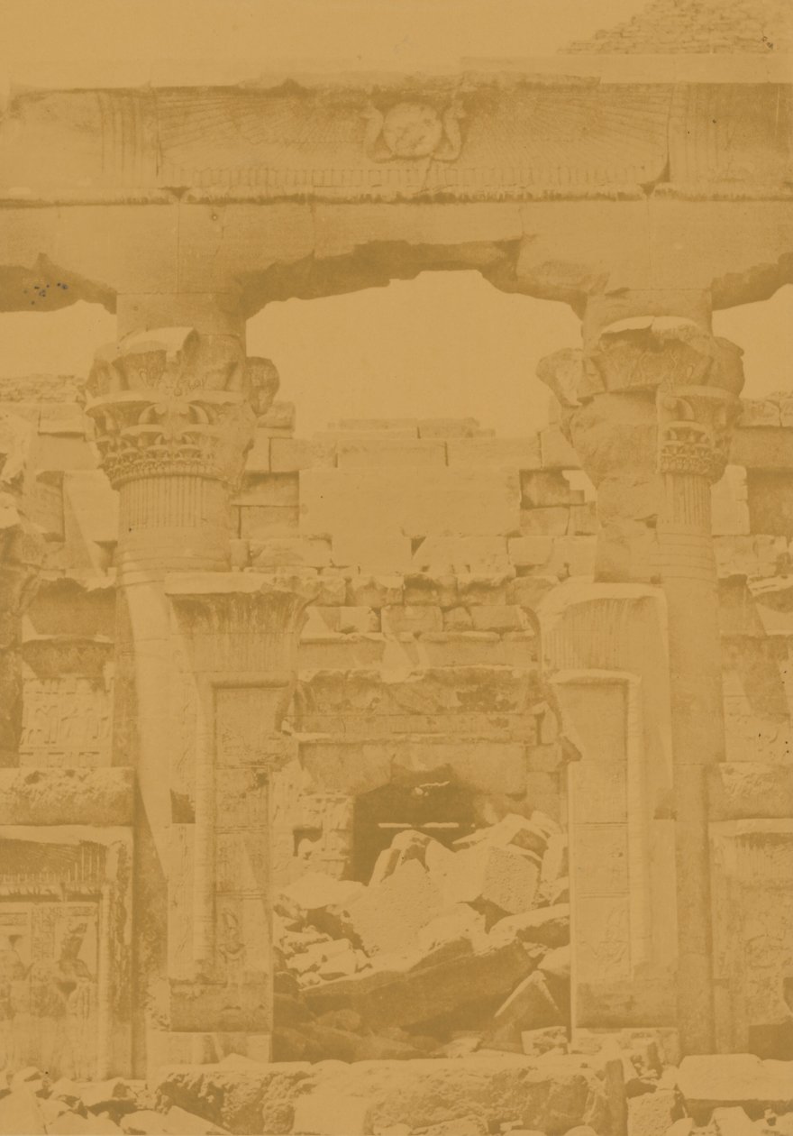 Kalabcheh; entrée du Naos - Maxime Du Camp