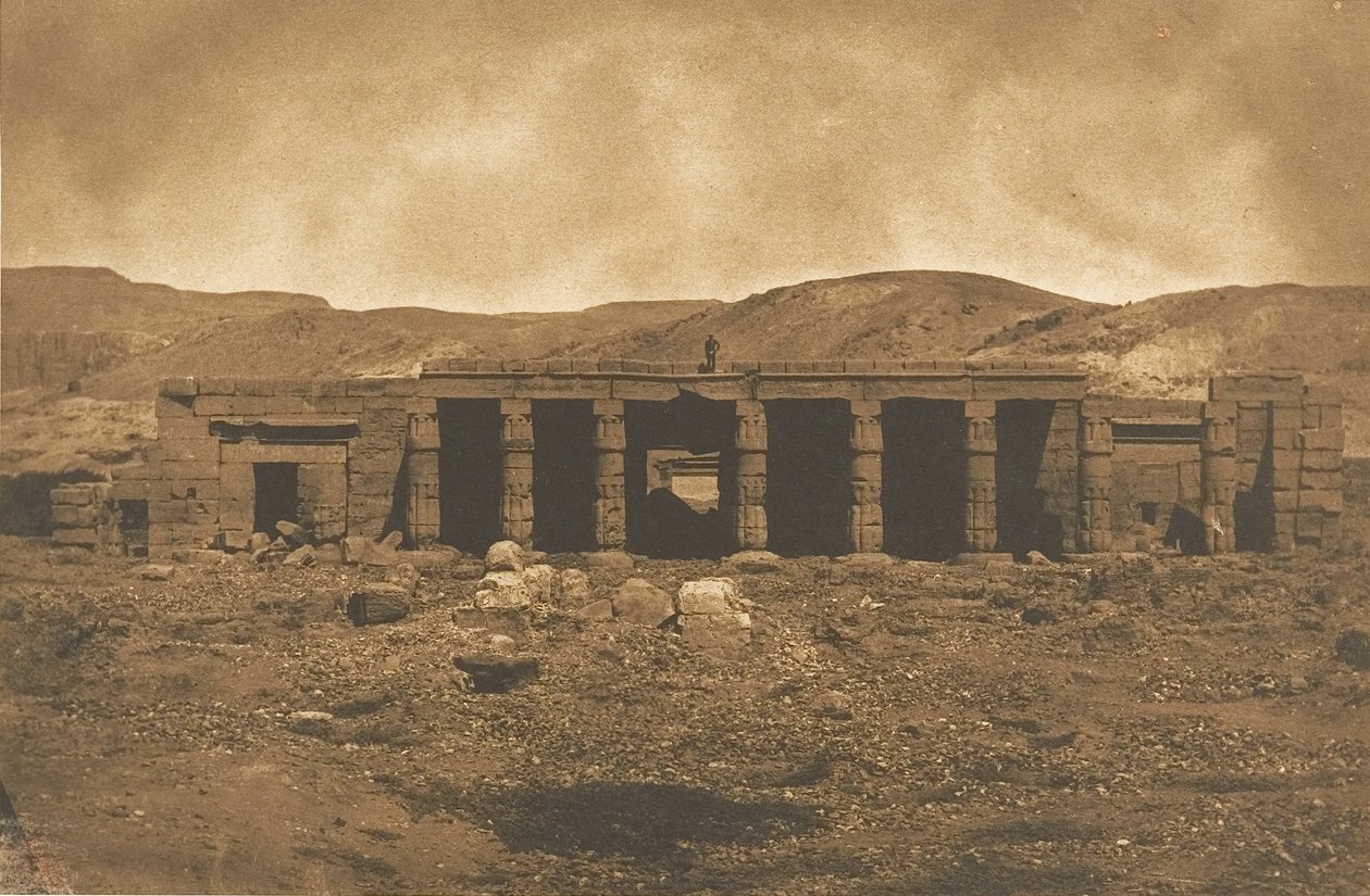 Palais de Gournah Ménephtéun à Thèbes, 1849-50 - Maxime Du Camp