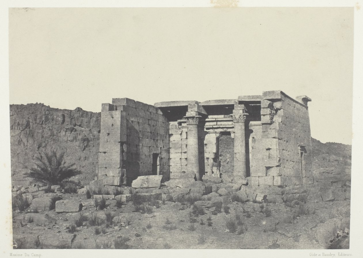 Temple de Tafeh (Ancienne Taphis), Nubie - Maxime Du Camp