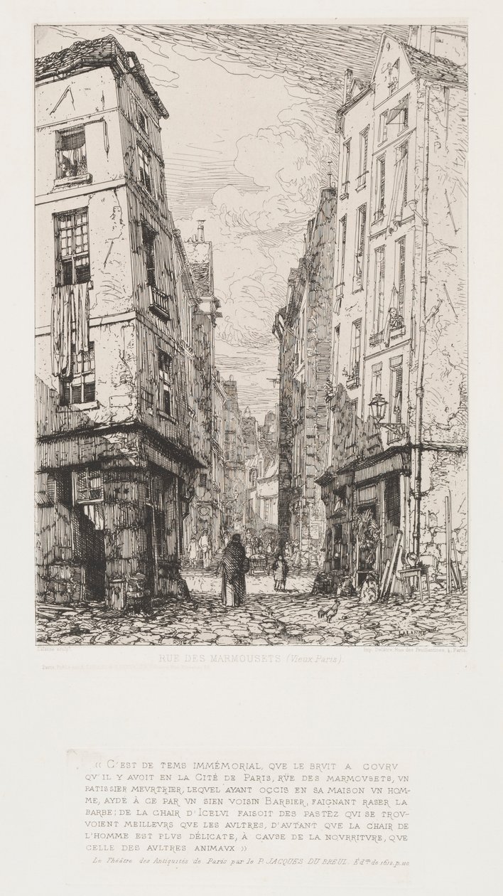Rue des Marmousets (Vieux Paris) - Maxime Lalanne