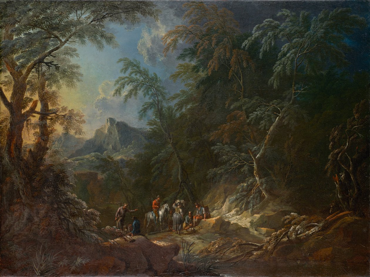 Paysage forestier "Soir" - Maximilian Joseph Schinnagl