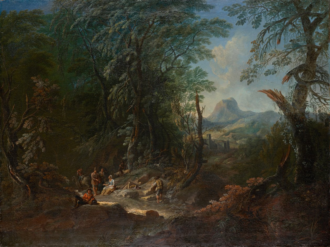 Paysage forestier "Matin" - Maximilian Joseph Schinnagl