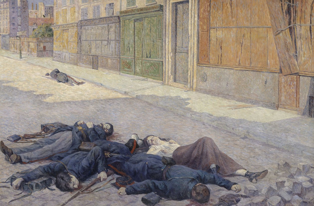 Une rue à Paris en mai 1871 - Maximilien Luce