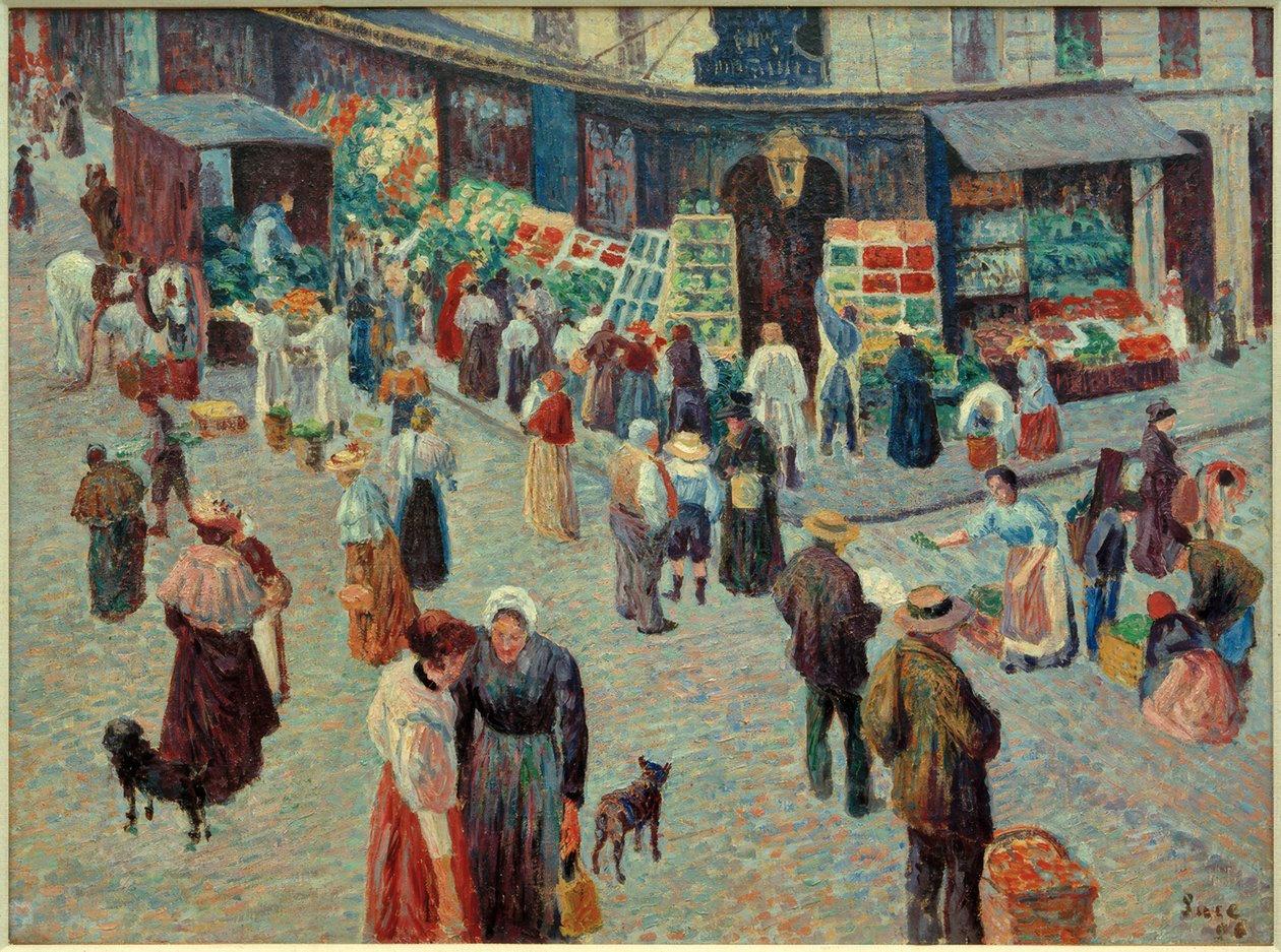 Épicerie, Rue des Abbesses - Maximilien Luce