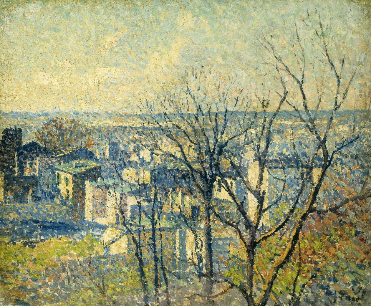 Sur les toits, 1890-95 - Maximilien Luce
