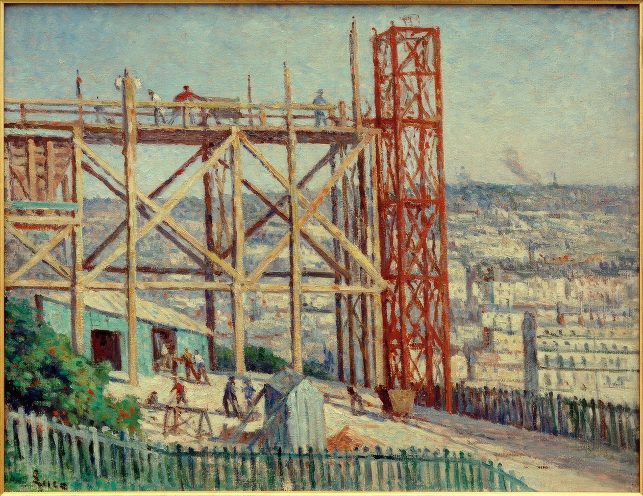 La construction du Sacré-Cœur - Maximilien Luce