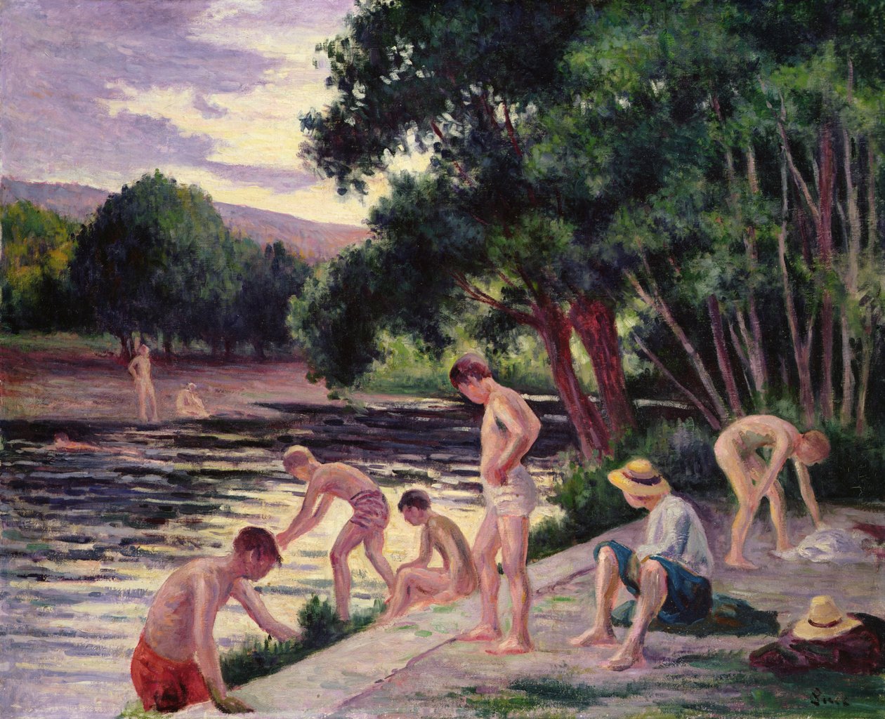 Les baigneurs - Maximilien Luce