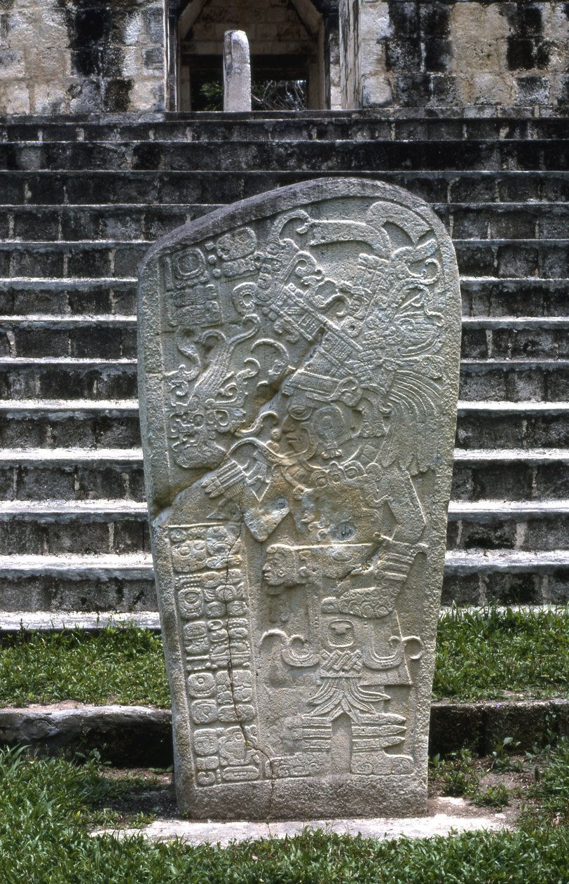 Seibal, Stèle 8, Période Classique Ultime, 849 après J.-C. - Mayan