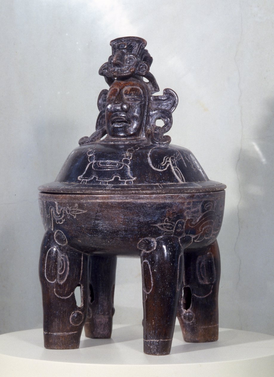 Vase de Calakmul, période classique ancienne - Mayan