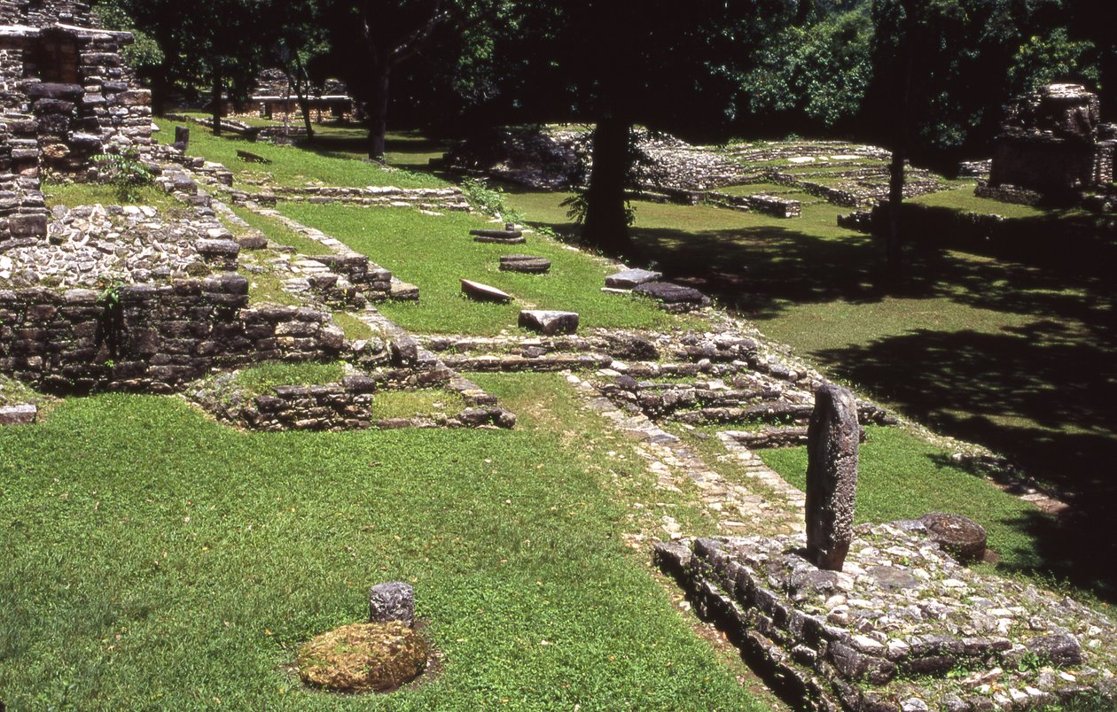 Vue du site de Yaxchilan, période classique tardive 600-900 après J.-C. - Mayan