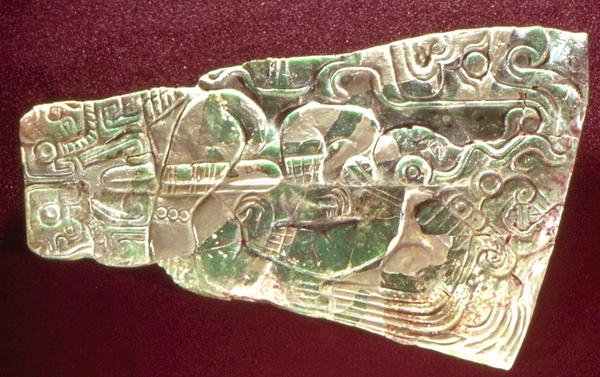Plaque représentant un prêtre - Mayan