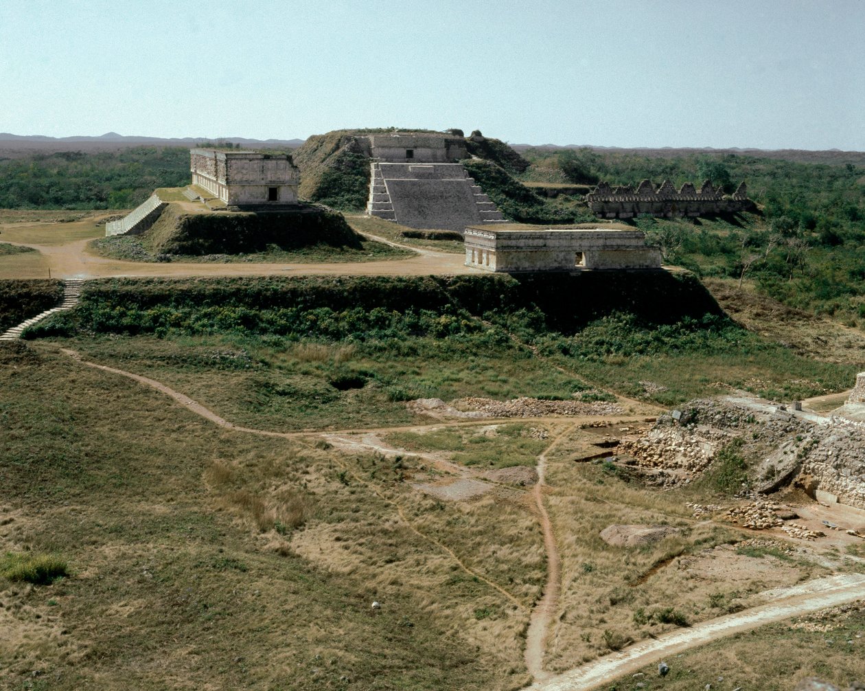 Vue du palais du gouverneur, IXe-Xe siècle - Mayan