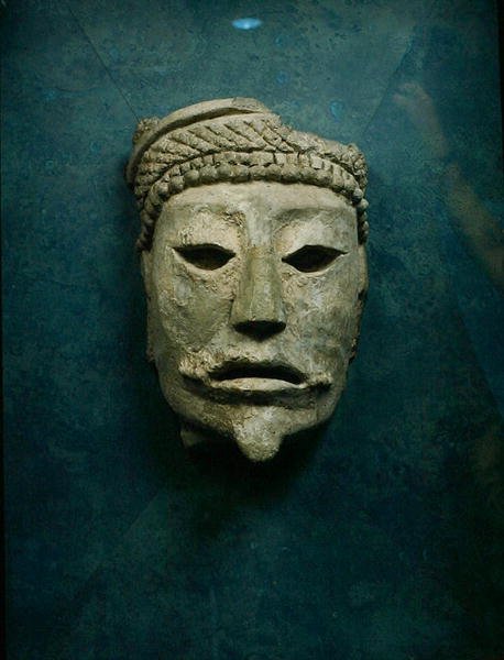 Masque funéraire, Comalcalco, Tabasco, Mexique - Mayan Mayan
