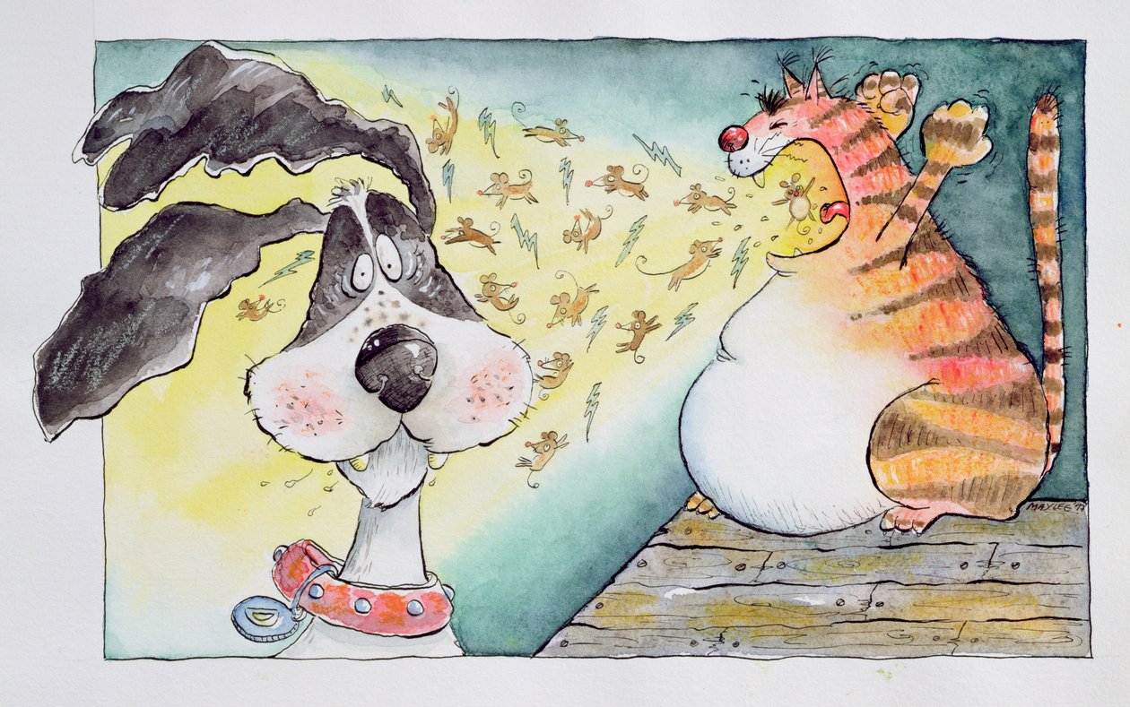 Chat, chien et souris, 1998 - Maylee Christie