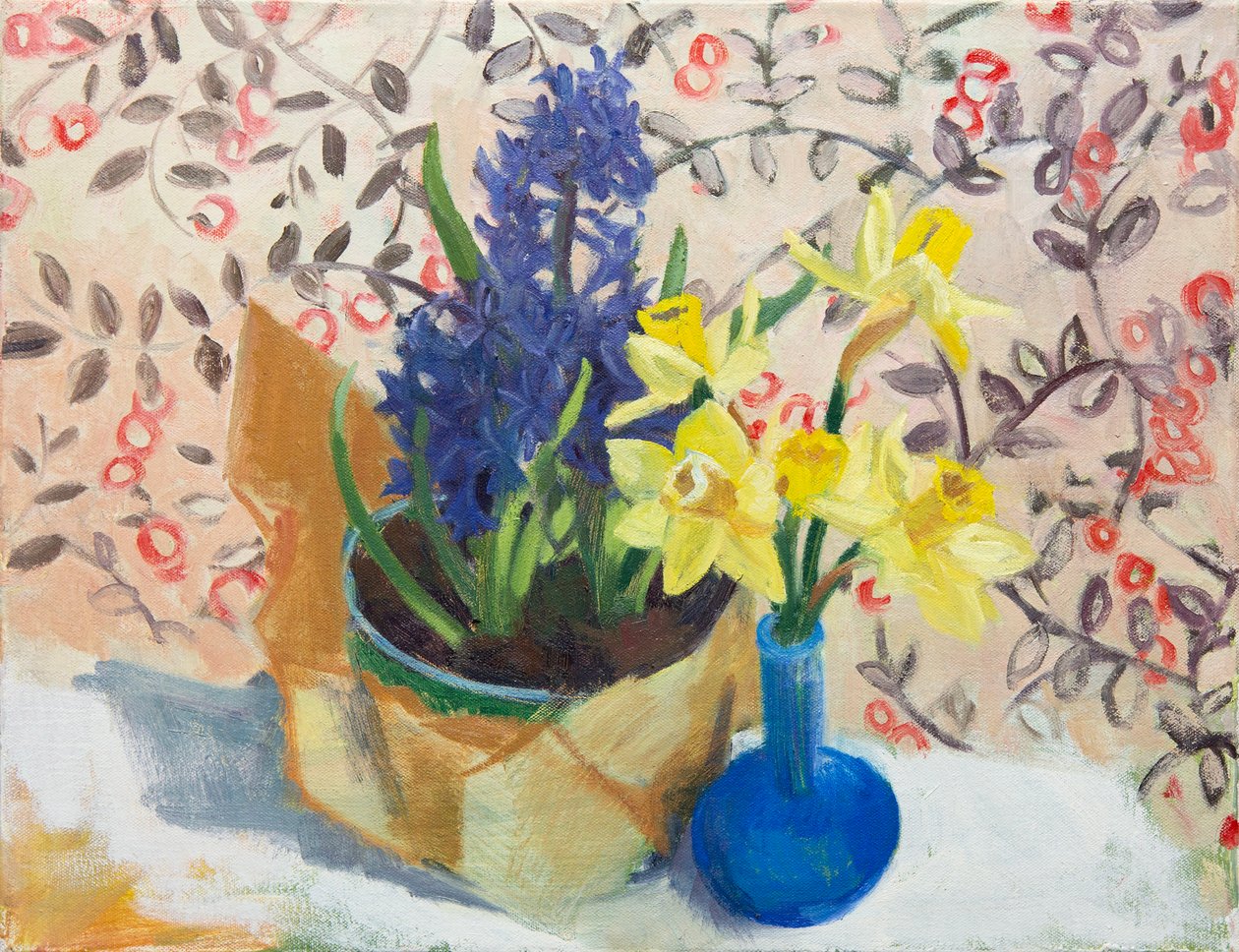 Fleurs de printemps (intérieur), 2015 (huile sur toile) - Megan Williamson