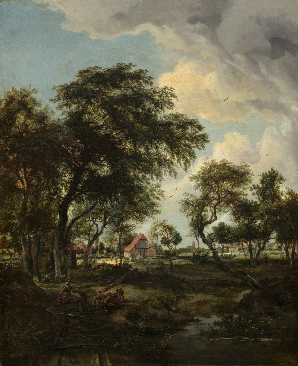 Une ferme au soleil - Meindert Hobbema