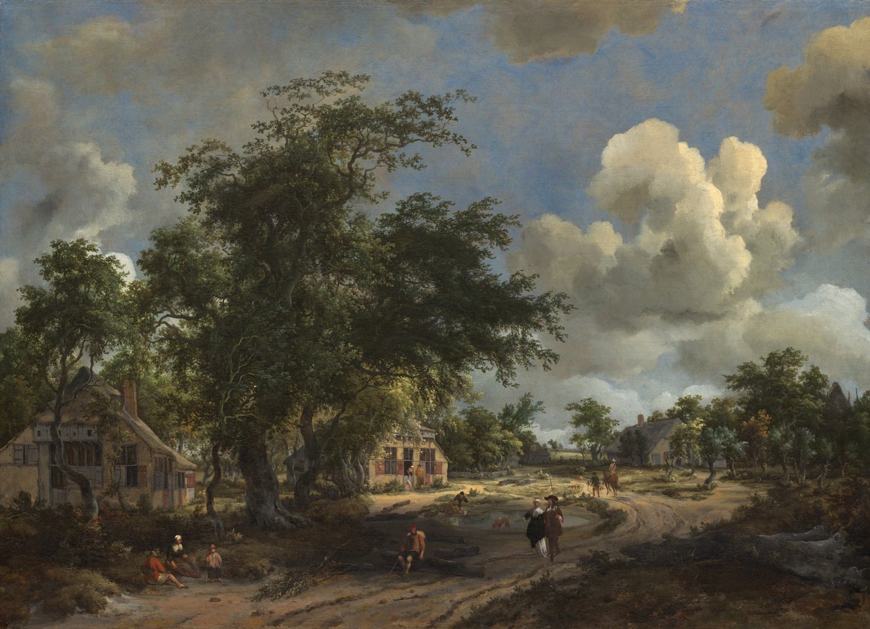 Vue sur une grande route, 1665 - Meindert Hobbema
