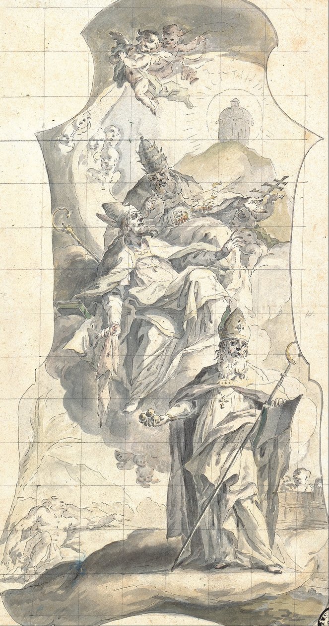 Saints Nicolas, Martin et Urbain - Meinrad von Aw