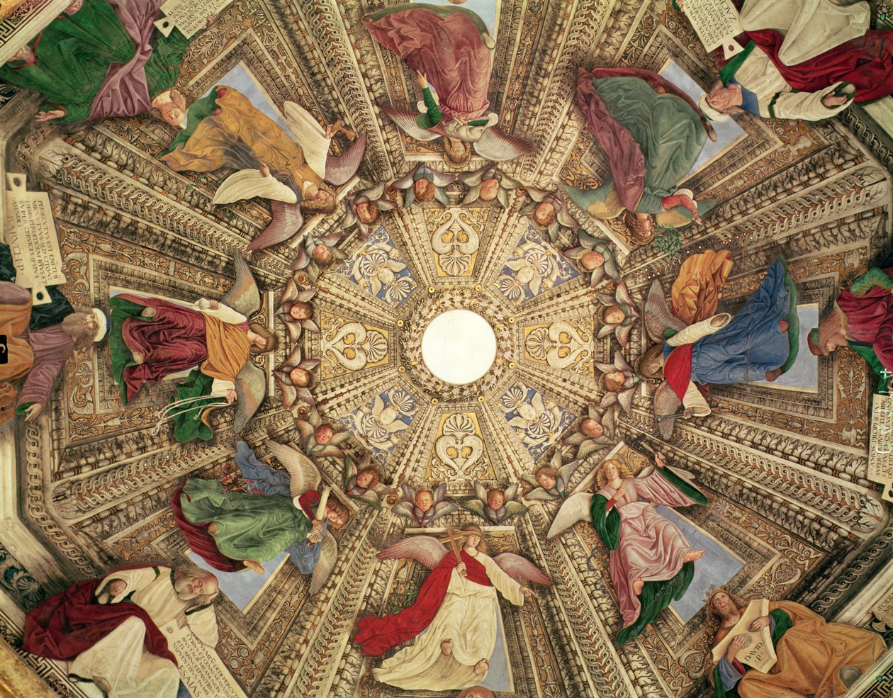 Prophètes et anges tenant les instruments de la passion du Christ, de la coupole de la sacristie de Saint-Marc - Melozzo da Forli