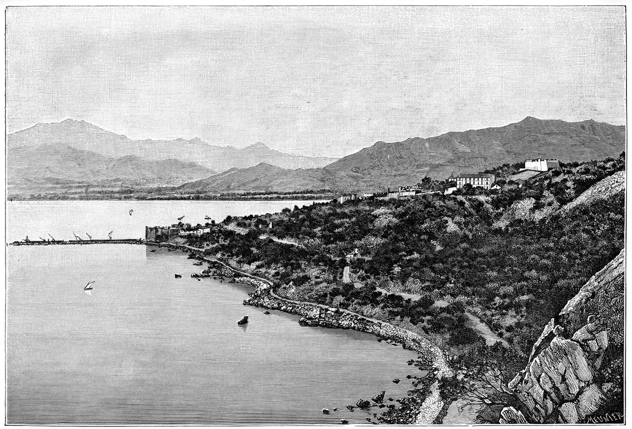 Vue de Stora Bay, vers 1890 - Meunier