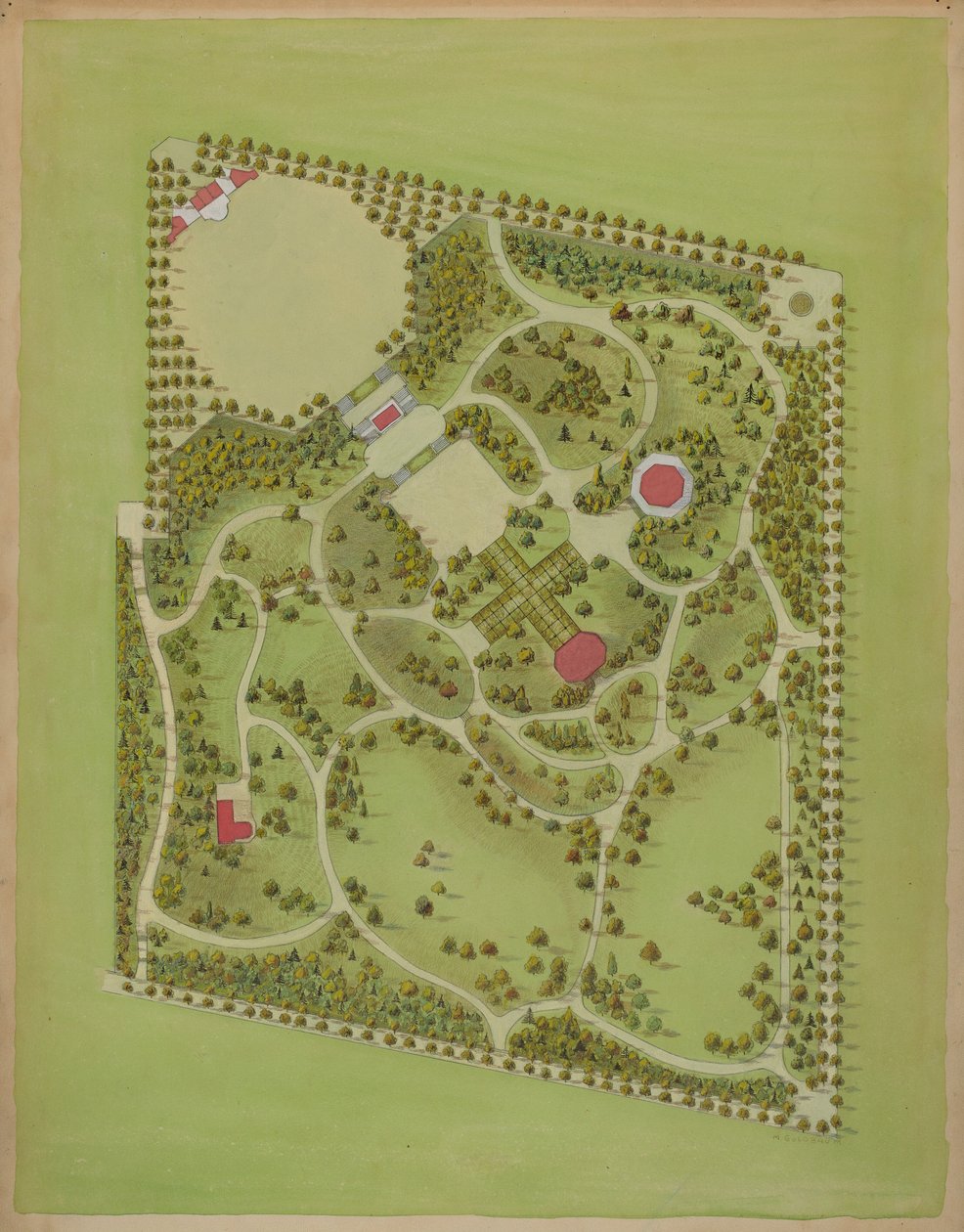 Washington Park, vers 1936 - Meyer Goldbaum
