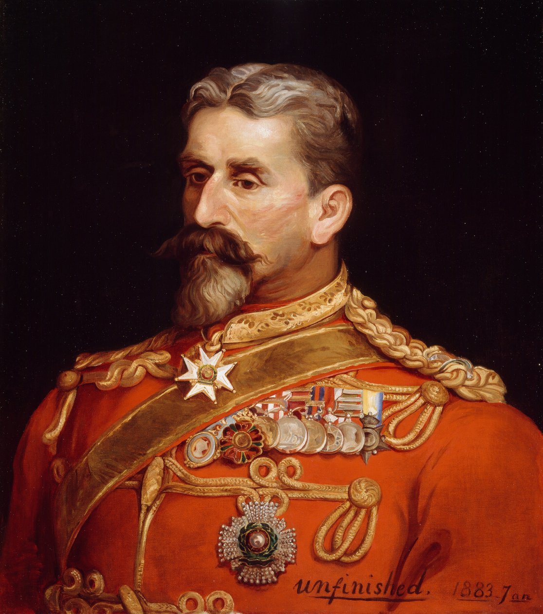 Major Général Sir Charles Metcalfe MacGregor KCB CSI CIE (1840-87) en tant que Quartier-maître général en Inde, 1883 - Michael Ciardiello