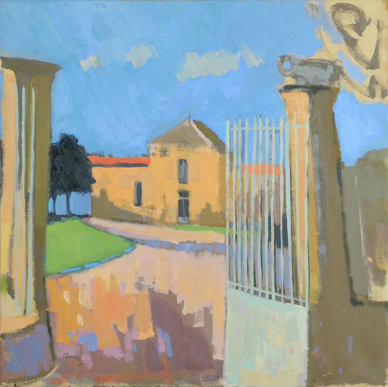 Bages, France, 2017 (huile sur toile) - Michael G. Clark