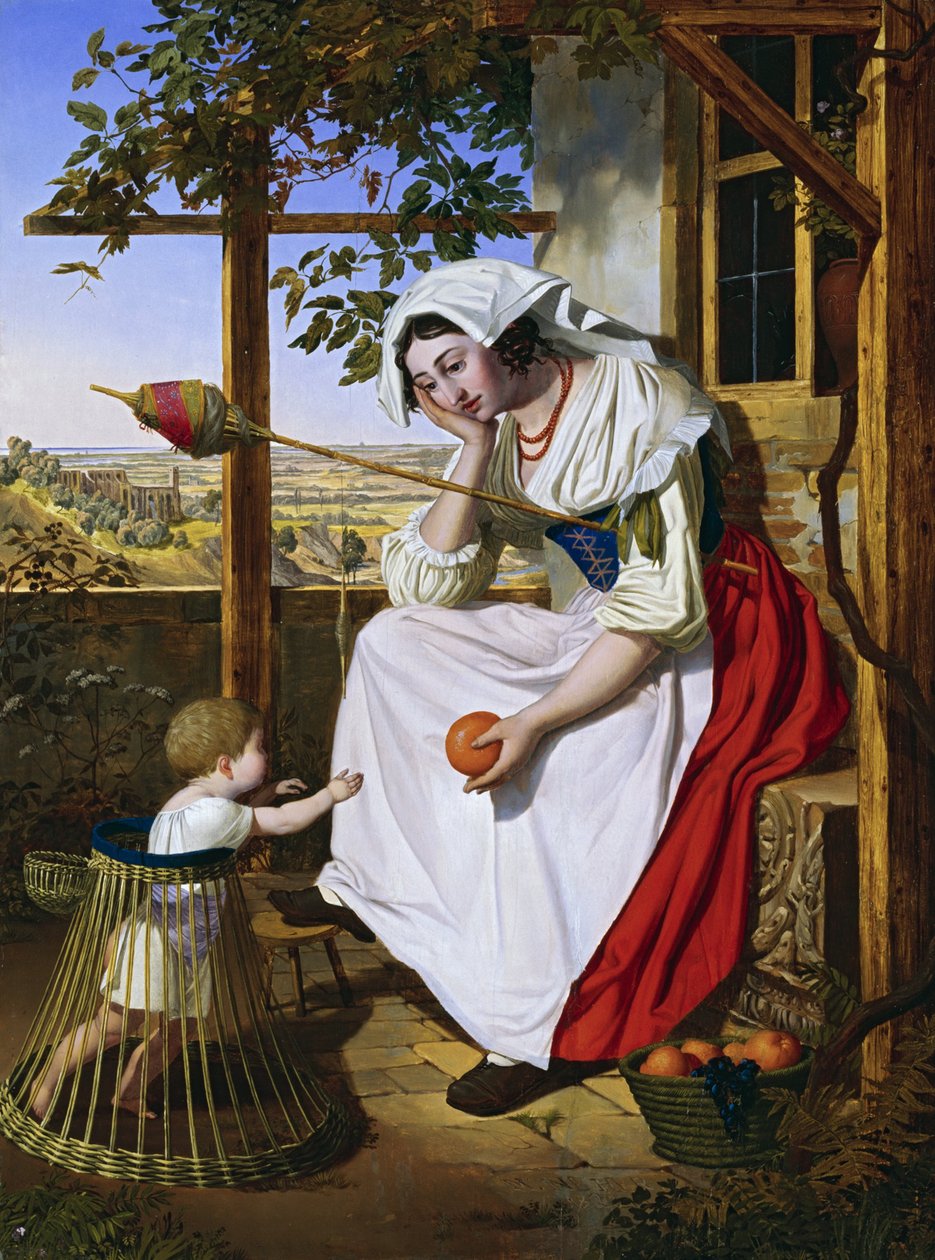 Italienne avec enfant - Michael Neher