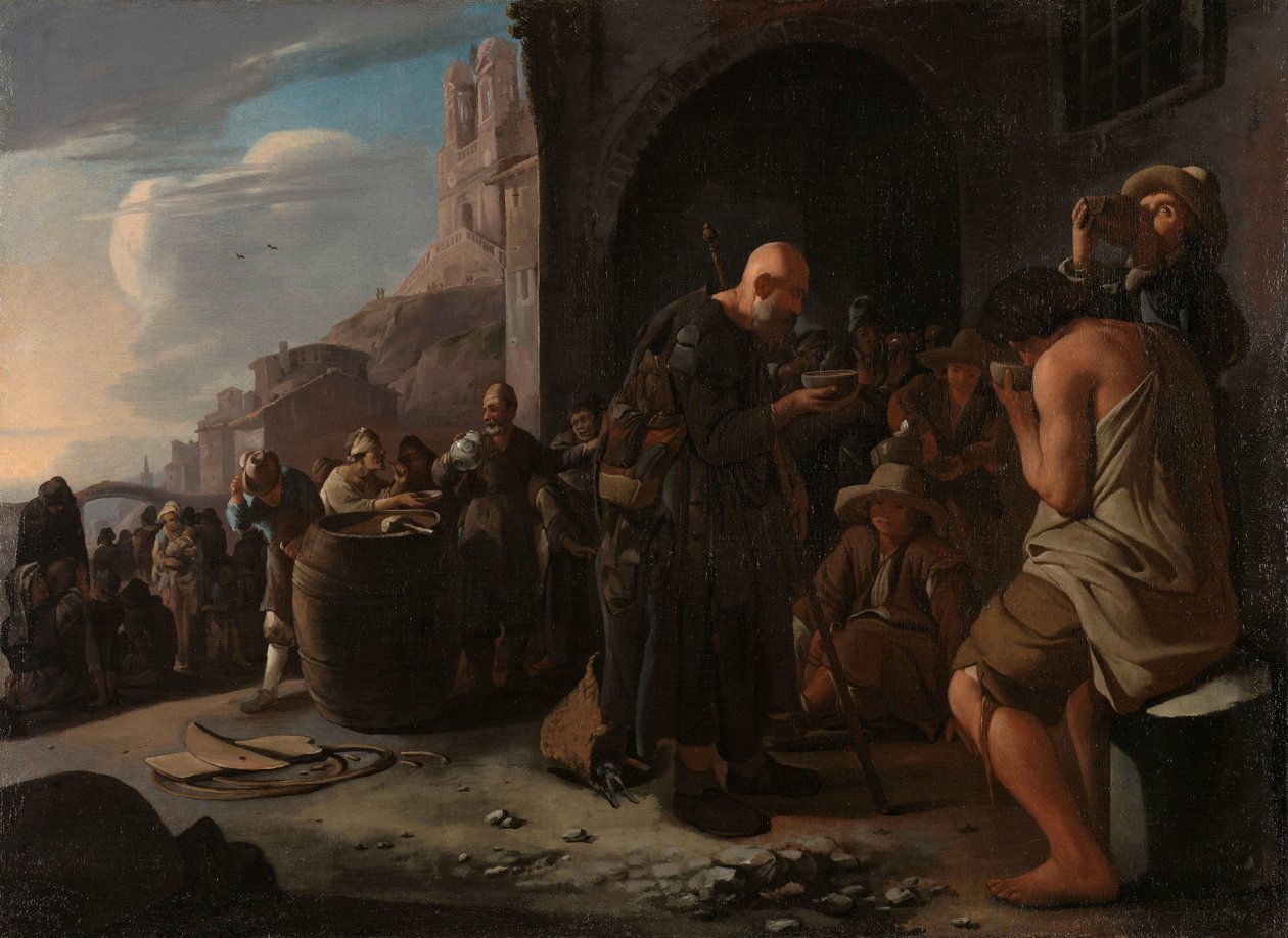 Rafraîchir les assoiffés - Michael Sweerts