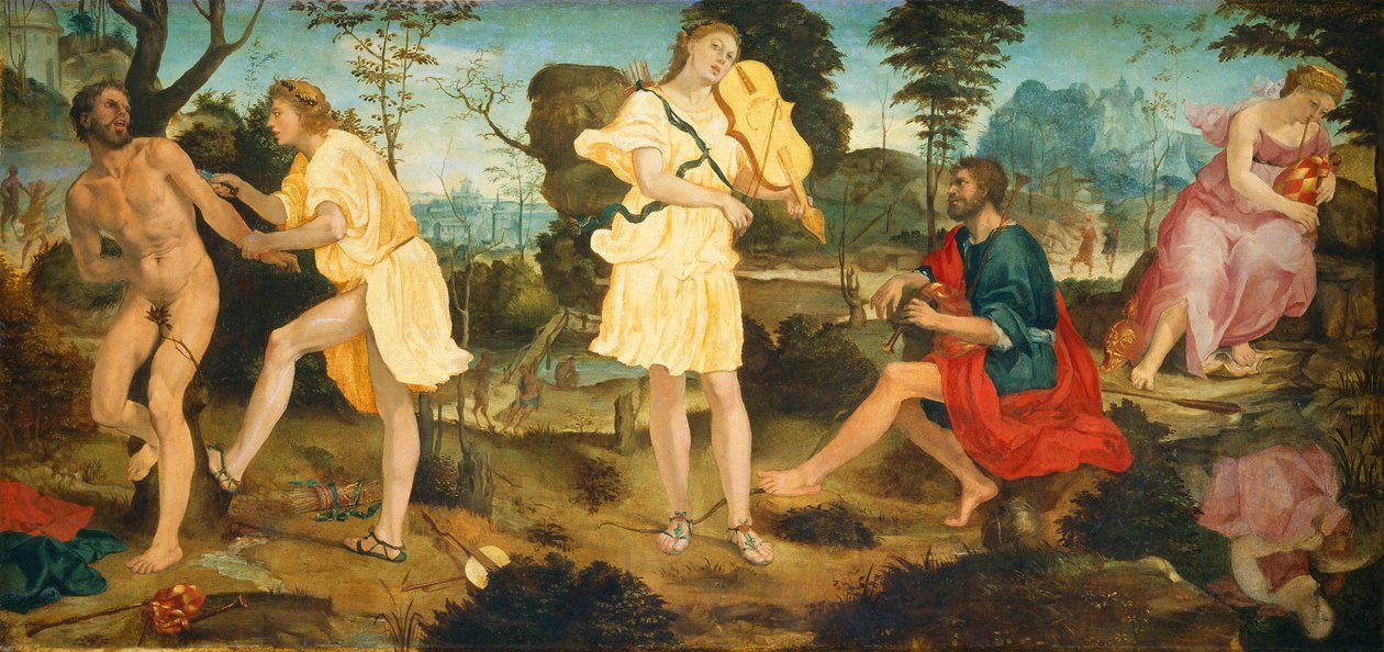 Apollon et Marsyas, vers 1540 - Michelangelo Anselmi