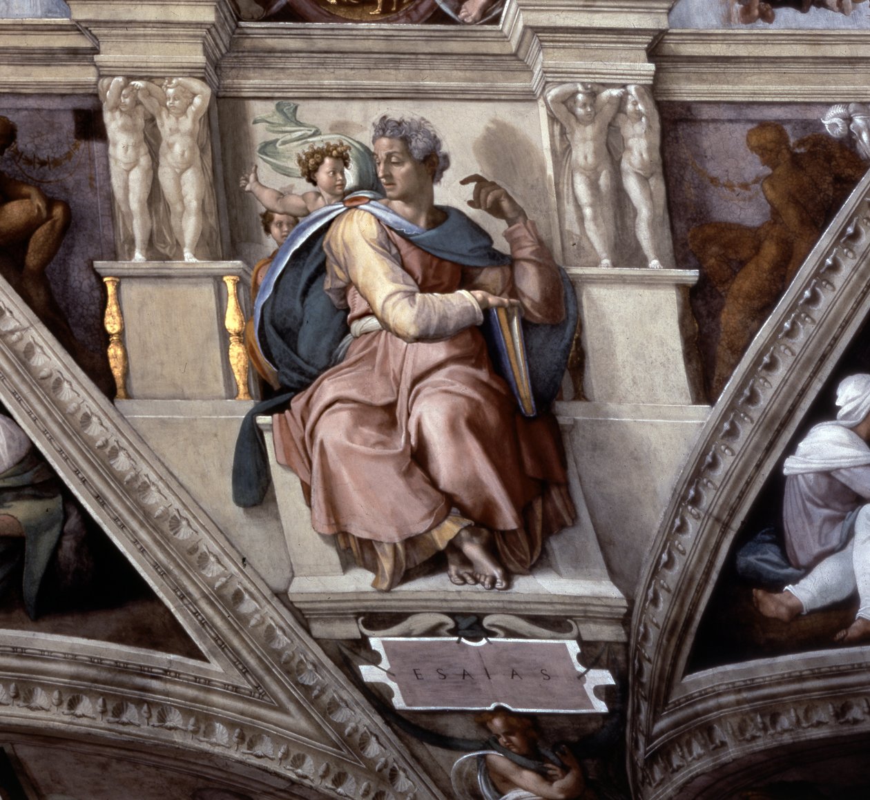 Le Prophète Isaïe, plafond de la chapelle Sixtine - Michelangelo Buonarroti
