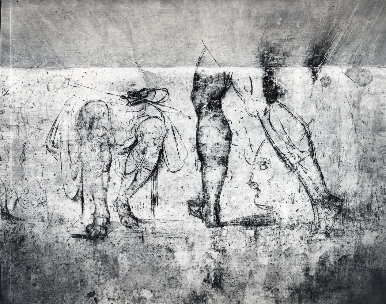 Dessin mural de jambes, c.1530 - Michelangelo Buonarroti