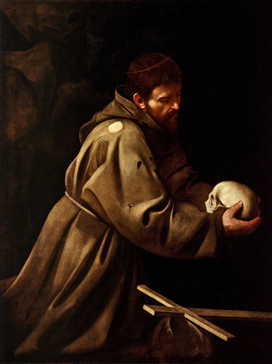 Saint François en prière - Michelangelo Merisi Caravaggio