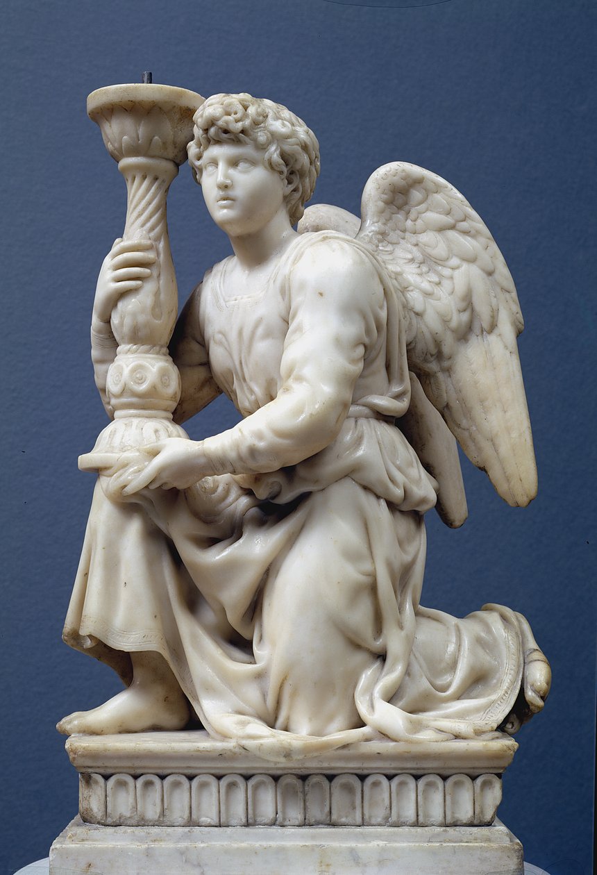 Ange tenant un candélabre, 1495 - Michelangelo Buonarroti