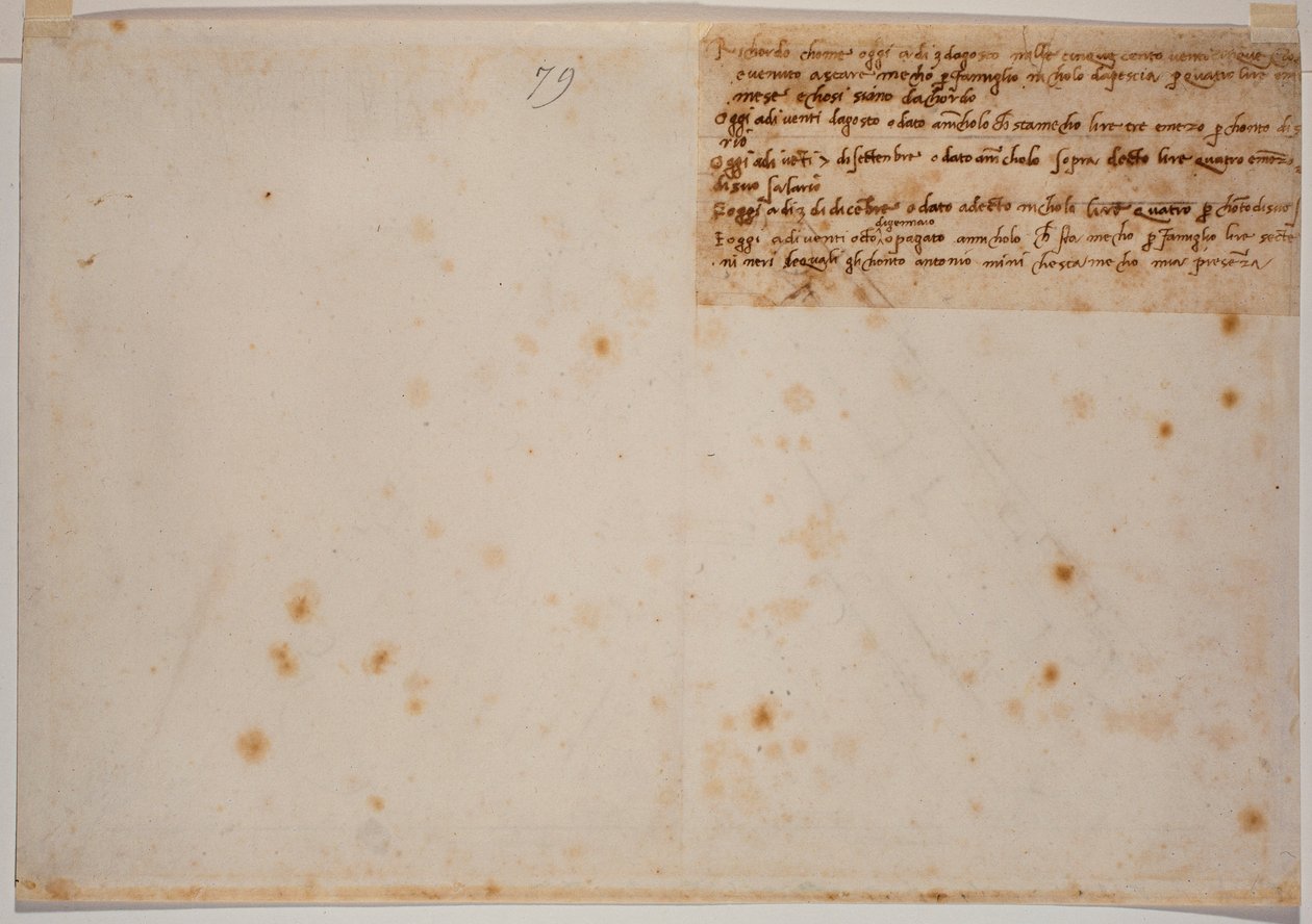Souvenirs autographes - Michelangelo Buonarroti