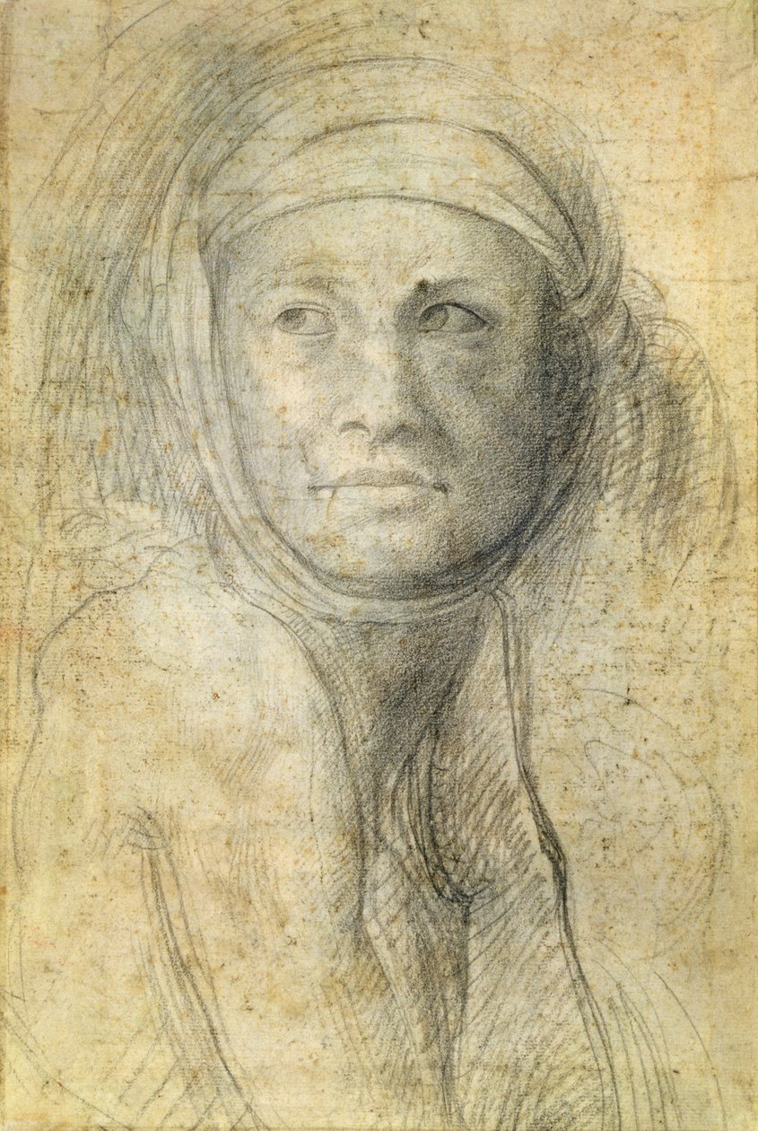 Tête de femme - Michelangelo Buonarroti