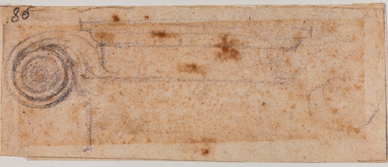Étude de chapiteau ionique - Michelangelo Buonarroti