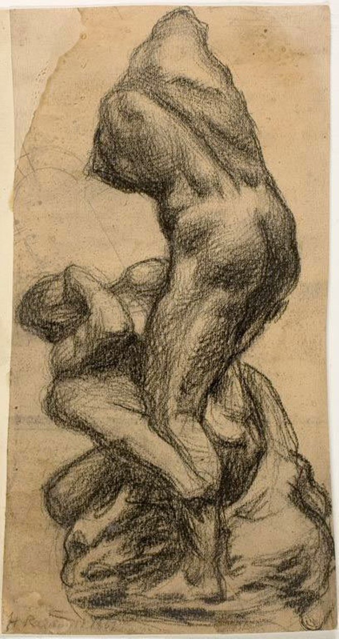 Deux figures en lutte - Michelangelo Buonarroti