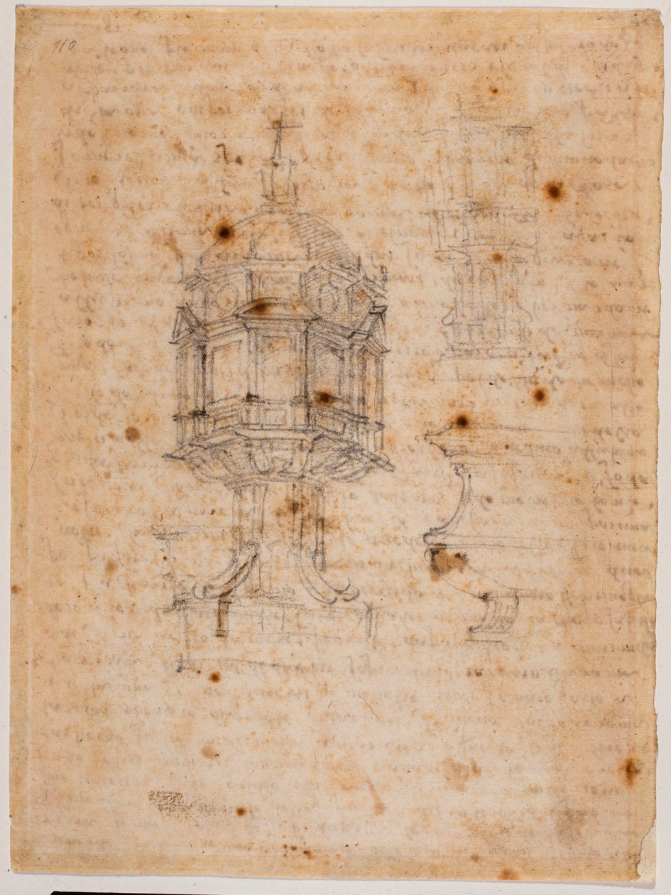Deux études de ciborium - Michelangelo Buonarroti