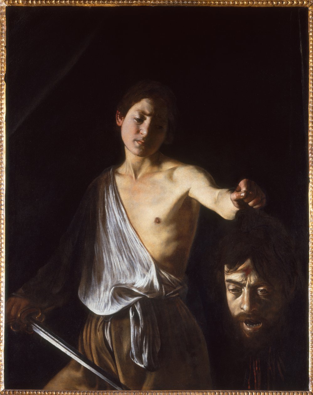 David avec la tête de Goliath, 1609-1610 - Michelangelo Caravaggio