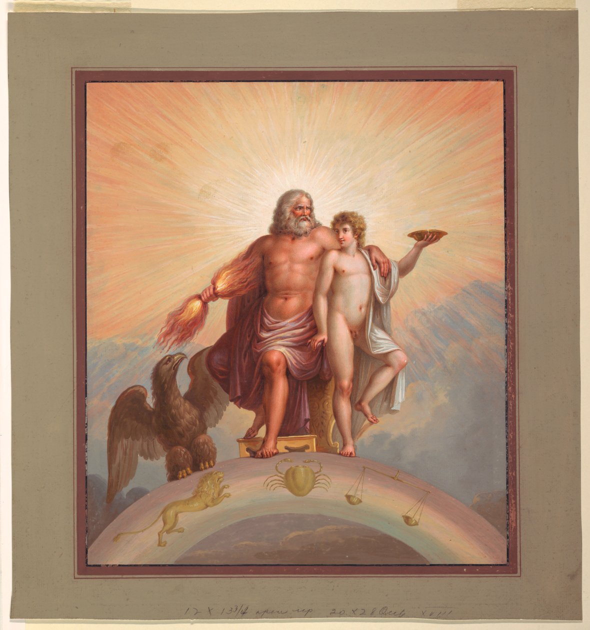 Zeus et Ganymède - Michelangelo Maestri