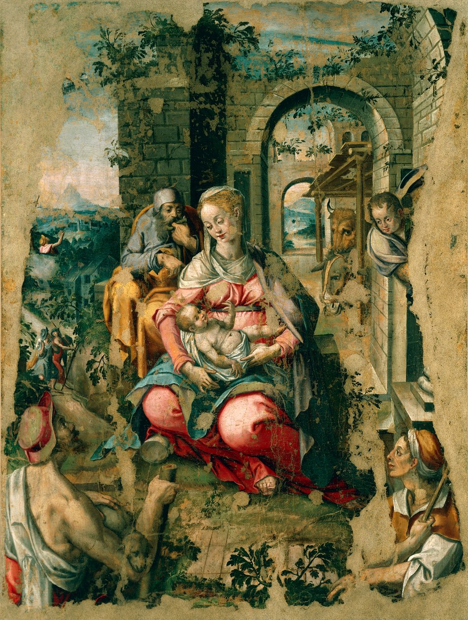 Crèche, par Michele Cavaro (1517-1584) - Michele (attr.) Cavaro