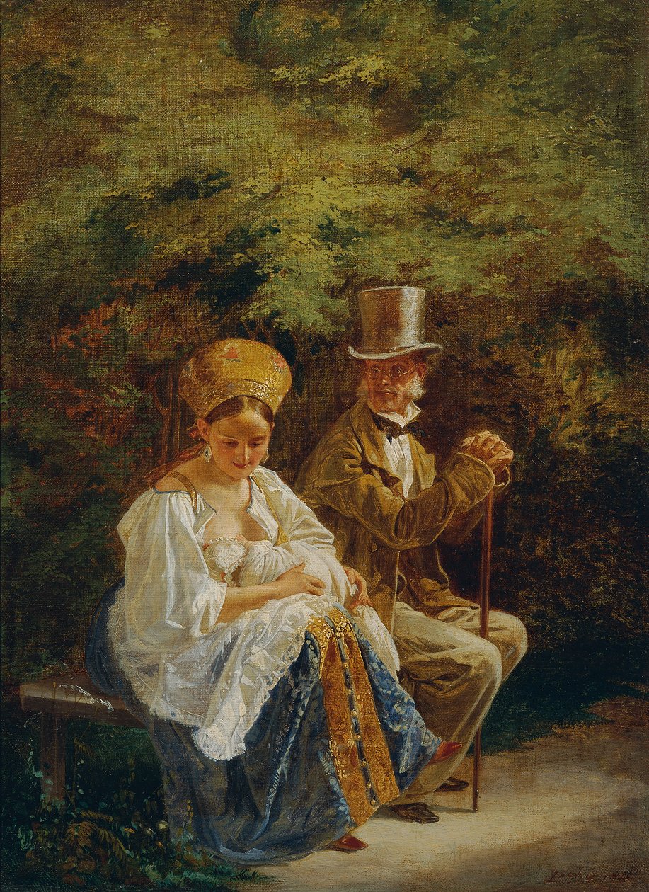 Le vieux célibataire - Mihaly von Zichy