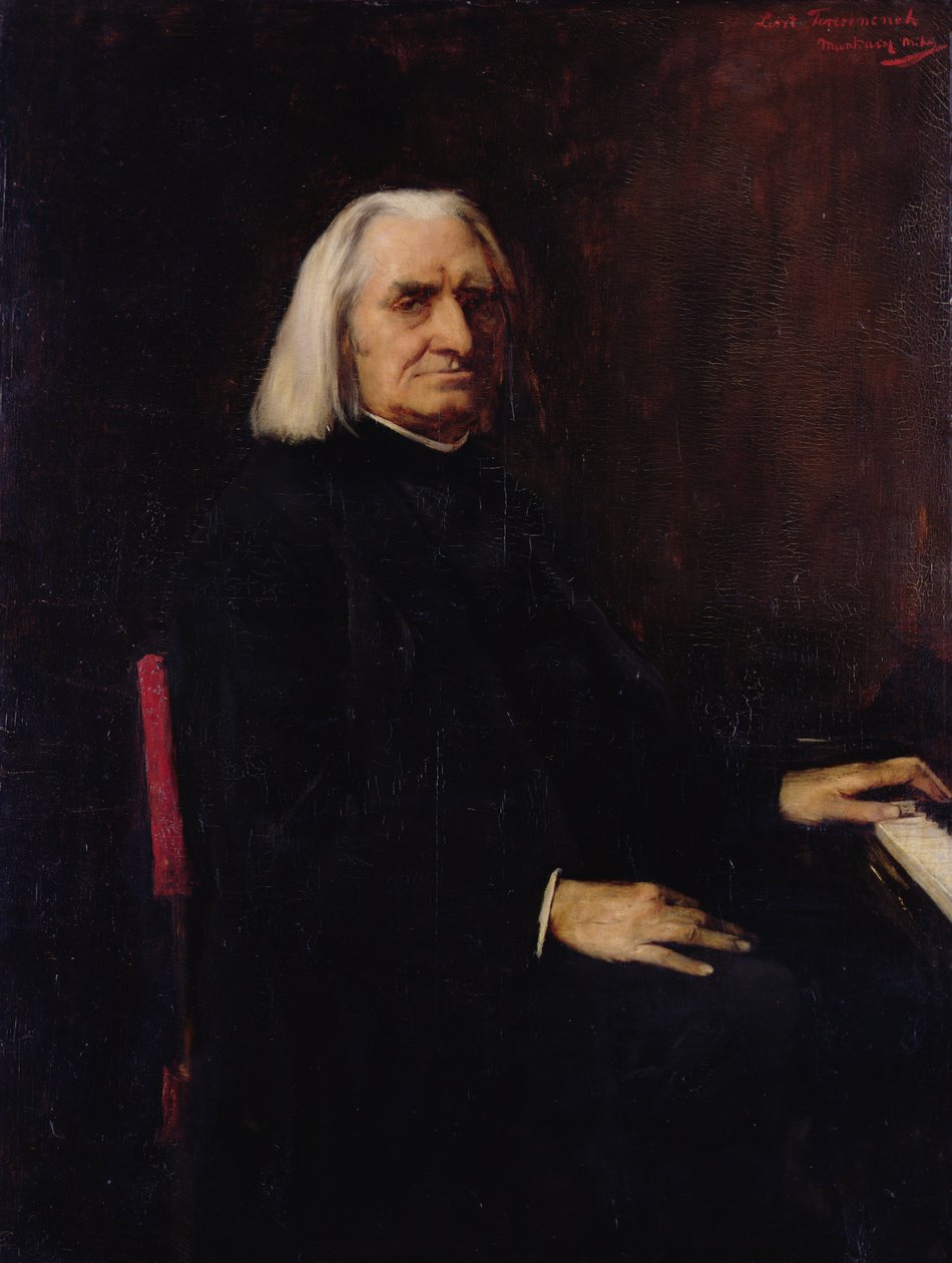 Portrait de Franz Liszt (1811-86) 1886 - Mihály Munkácsy