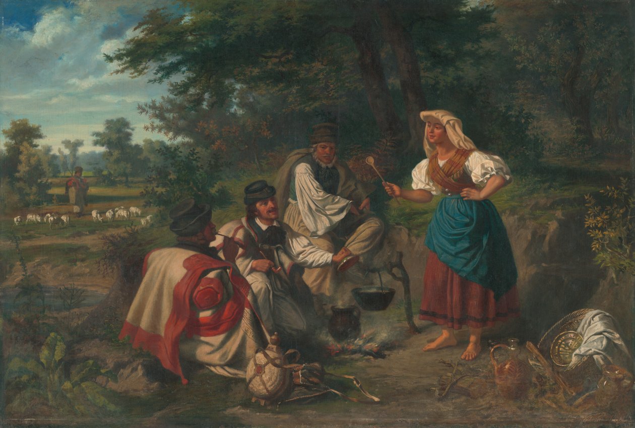 Déjeuner en plein air - Mihály Szemlér