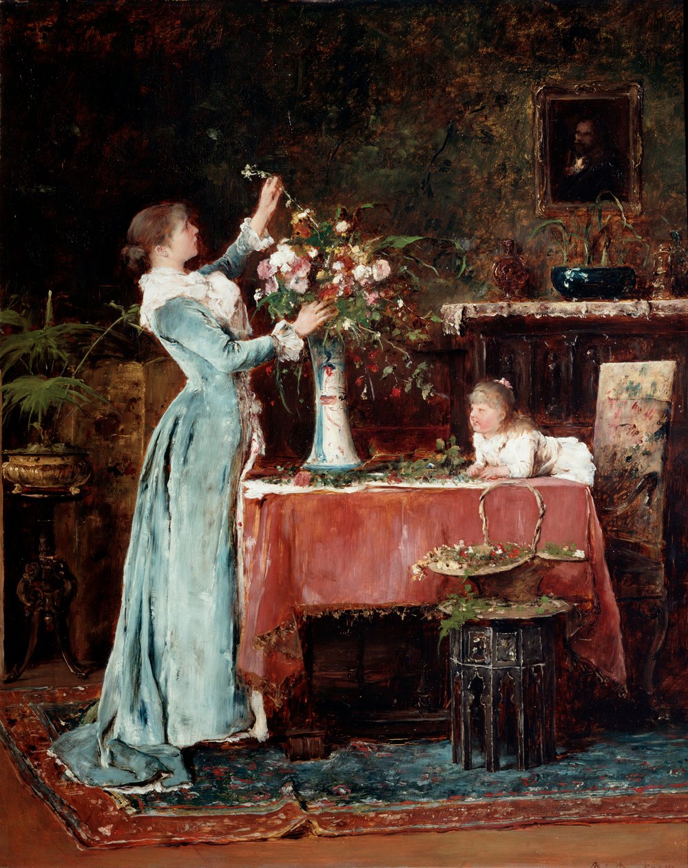 Composer un bouquet - Mihály Munkácsy